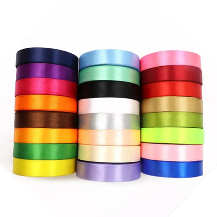 Wholesale 20mm Satin Ribbon Gift Packing Solid Color Ribbon Recycled 100% Polyester Satin Ribbon