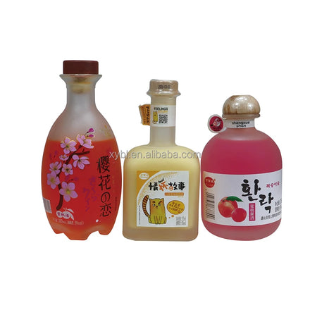 Super Flint Unbreakable Glass Bottle Shape Juice Bottle Tequila Transparent or Custom Color Cork