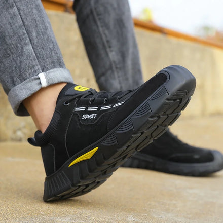 GUYISA Brand European CE Work Shoes Lightweight Breathable Industrial Construction Men's Safety Shoes