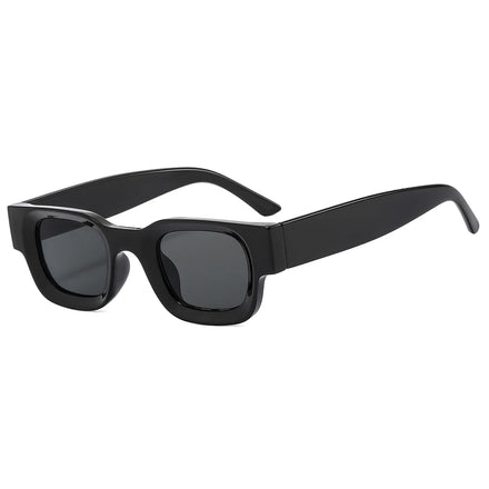 2022 New Arrival Unisex Square Vintage Hip Hop Sunglasses New Fashion Gray Purple Frame Comfortable PC Material for Men Women