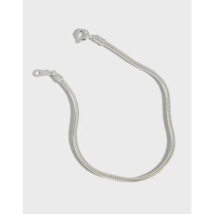 Smart 925 Sterling Silver INS Smart Bracelets Personality Simple Round Snake Chain Bracelet Men Fashion Jewelry Bracelets Women
