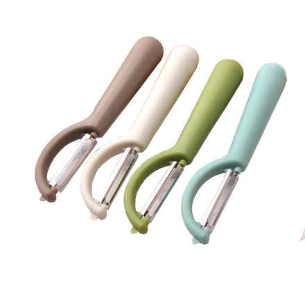 Factory Wholesale High-end Stainless Steel Long Handle Paring Knife for Fast Fruit and Vegetable Peeling