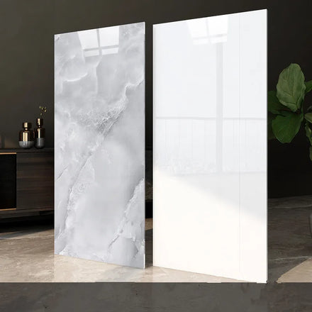 3D Ceramic Tile Sticker Wallpaper Self-Adhesive Floral PVC Marble Aluminum Plastic Panel Waterproof Moisture-Proof Fireproof