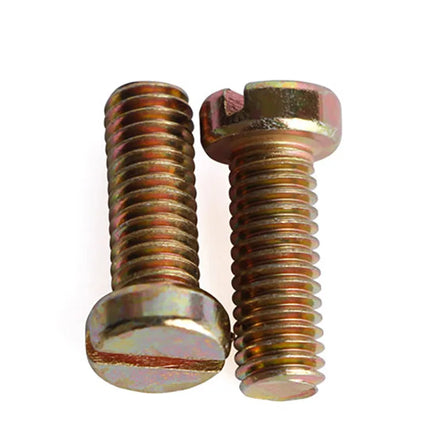 M2 M2.5 M3 M4 M5 M6 Carbon Steel DIN84 Slotted Cap Head Slot Column Round GB65 Cheese Head Slotted Screw Bolt