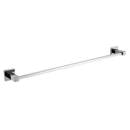 VIFONOD Modern Style Stainless Steel Light Chrome Towel Single Pole Hotel Bathroom Wall-Mounted Square Towel Rack 60cm Easy