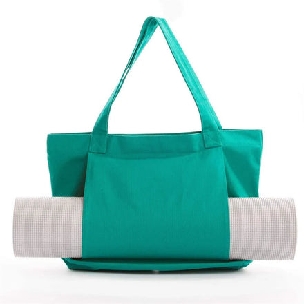 Custom Logo High Quality Customize Printed Logo Portable Large Multifunctional Yoga Cotton Canvas Tote Bag for Women
