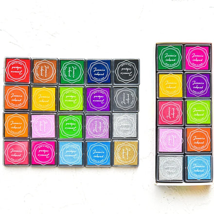 Wholesales Price 20 Colors Craft Ink Pad Stamps for Kid's Rubber Stamp Scrapbooking Card Ink Pad