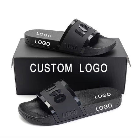 OEM Custom Logo Fashion Slides Sandals Men Slide Sandal Slippers Custom Printed Slippers High Quality Custom Slides Slippers