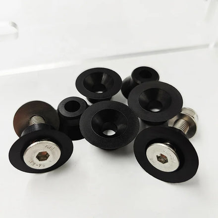 Conical Countersunk M8 Black Nylon Rubber Gasket Washer Glass Accessories for Panoramic Padel Tennis Court