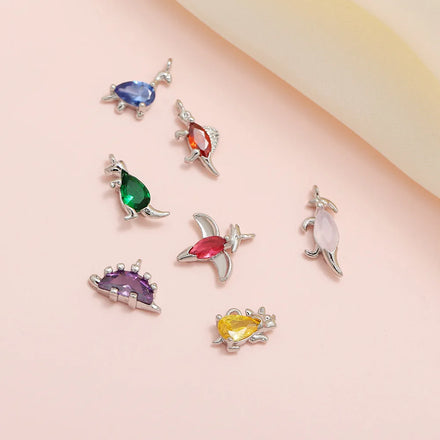 ZUOLA Fashion Jewelry Accessories Diy Jewelry Zircon Bracelet Necklace Pendant Cartoon Dinosaur Design Charm Pendant