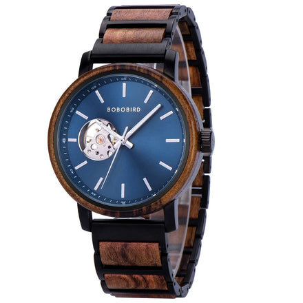 Fast Delivery Shenzhen OEM Men's Personalized Private Logo Automatic Dropshipping Luxury Diver Watch Pointer Wooden Case 30bar
