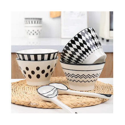Luxury 5-Inch Small Porcelain Bowls Restaurant Kitchen Accessories for Cookware for Fruit Soup Salad Food Use