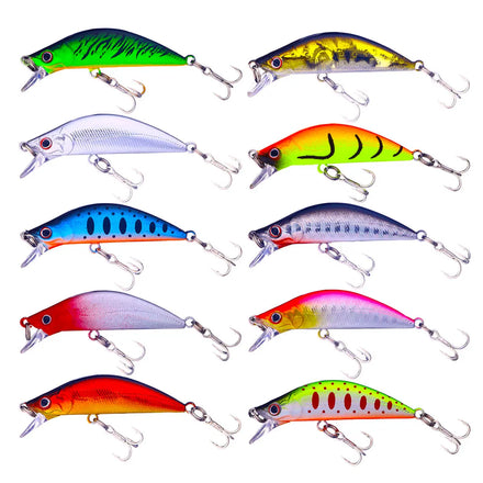 5.5cm 5.5g Artificial Hard Plastic & Metal Sinking Minnow Deep Diving Fishing Lure for River Lake Stream