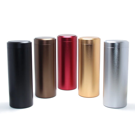 Aluminum Metal Pill Vitamin Case Outdoor Time Capsules Tea Caddy Salt Spice Pepper Cigarette Box Fish Oil Wholesale Sugar Bottle