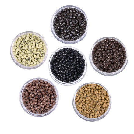 200pcs/jar 3.0mm Nano Rings Micro Silicon Beads Hair Extensions Tool Silicone Micro Rings Tube
