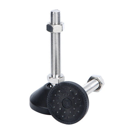 Leveling Feet M10 Adjustable Table Feet Threaded Screw Levelers Foot Stainless Steel for Furniture Legs With Nylon Base Dia 50mm