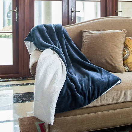 Wholesale Double Sided Winter Warm Throws Sheets 8 kg Double Bed Blankets Solid Pattern Plain Style Gifts