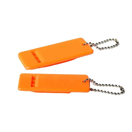 Multi Color for Outdoor Plastic Emergency Survival Rescue Safety Flat Whistle