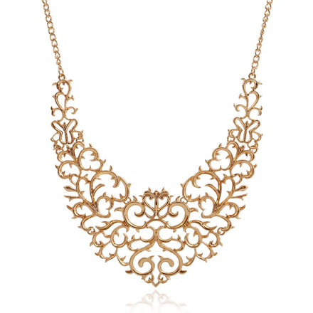 ZQ023 Fashion Gold Necklace Women Alloy Choker Necklace Jewelry