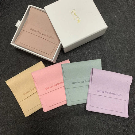 Yanyi Custom Colors Velvet Suede Jewelry Storage Pouch with Drawstring 6*6cm OEM Customizable