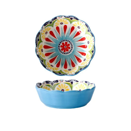 Creative Rice Bowl Household Personalized Ceramic Bowl Plate and Tableware