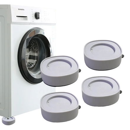 4-Pack Rubber Vibration Damping Pads for Washer and Dryer Noise Reduction Multi-Use for Home Appliances and Furniture