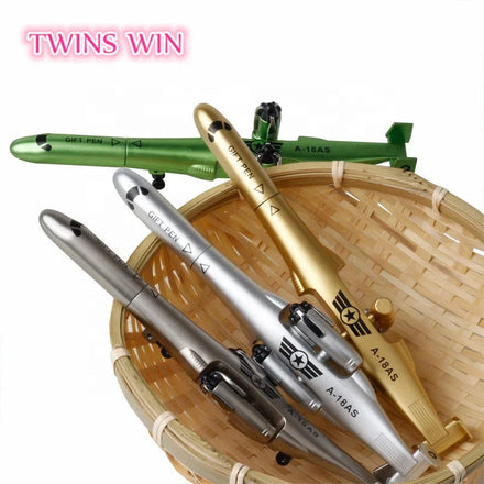 Factory New Design Aircraft Shape Neutral Pen Ballpoint Pens Lightweight Comfortable to Use Gel Pens