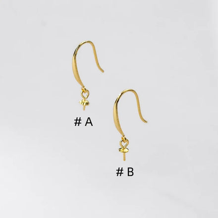 925 Sterling Silver Accessories Wholesale Ear Hook Earrings Gold Plated Ear Hook DIY Jewelry Accessories Jewelry Making