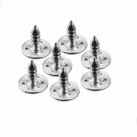Custom Logo Metal Round Head Aluminum Jeans Button Nail Pin for Jeans Button Jeans Rivet Tack Button Nail