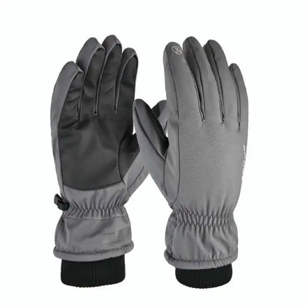 Custom logo Winter Waterproof Ski Snow Warm Touchscreen Fingers Ski Gloves for Running Driving Cycling Hiking Biking