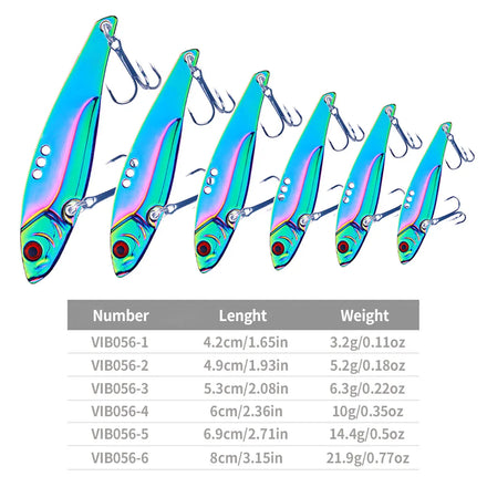 Hengjia New Product 3g/5g/7g/10g/15g/20g Vib Metal Lures Long Shot Artificial Hard Bait Fishing Lures