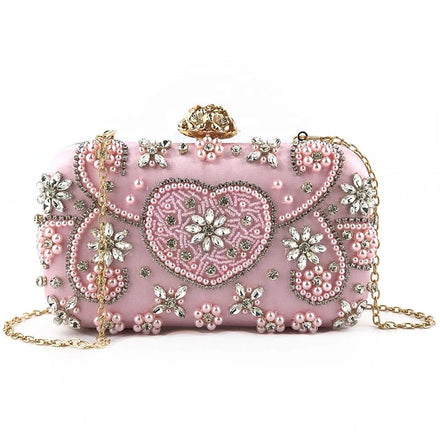 Wholesale Handmade Embroidery Beaded Clutch Evening Bag for Women