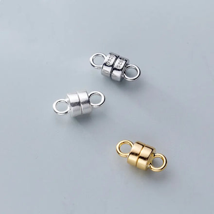 S925 Sterling Silver Plating Gold Attracts Bracelet Buckle Connector Buckle Handmade DIY Jewelry Accessories Wholesale Supplier