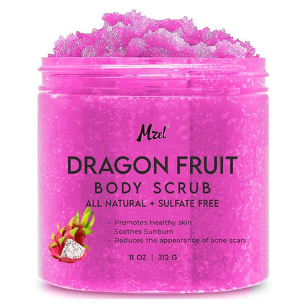 Natural Whitening Exfoliating Salt Dragon Fruit Body Scrub Helps with Moisturizing Skin Acne Cellulite Dead Skin Scars