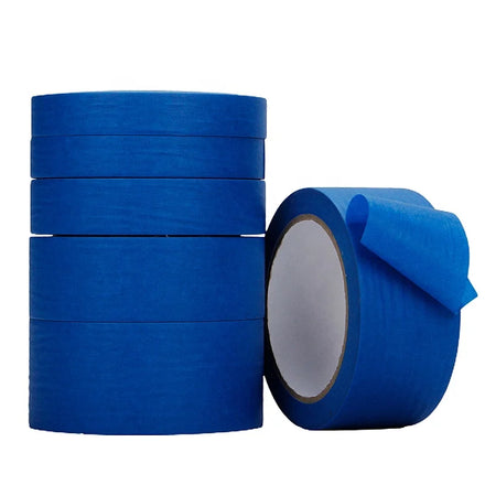 UV Resistant 14 Days Removable Blue Crepe Painters Masking Tape Auto Painting Masking Tape No Residue Car Spraying Tape