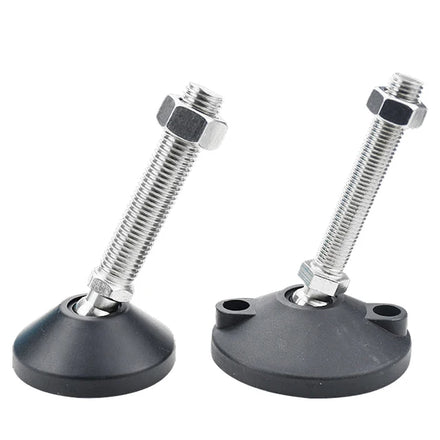 Hot Selling Machine Equipment Articulated Feet Leveler Stainless Steel Leveling Adjustable Feet M10 With Nylon Base Dia 80mm
