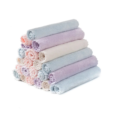 Coral Fleece Polyester Turkish Towel Wholesale Home Textile for Kitchen Cleaning Cloth