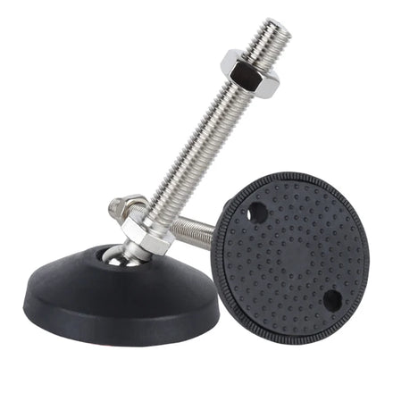 Adjustable Screw Furniture Support Legs Universal Hooves Leveling Feet M12 for Machine With Nylon Base Dia 60mm