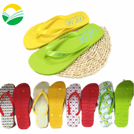 Summer Custom Logo Women's Fashion Trend Light Weight Anti-Slippery PVC+Rubber Flip Flops Outdoor Slides