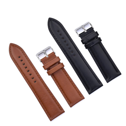 MZDTIMK 20mm 22mm 24mm 26mm Two Pieces Leather Watch Band Padded Design Comfortable Genuine Leather Watch Strap