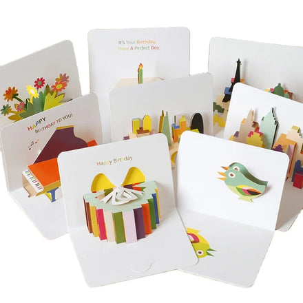 Creative Paper Carving Three-dimensional Greeting Card Message Blessing Card Children's Day Birthday Gift Thank You Card