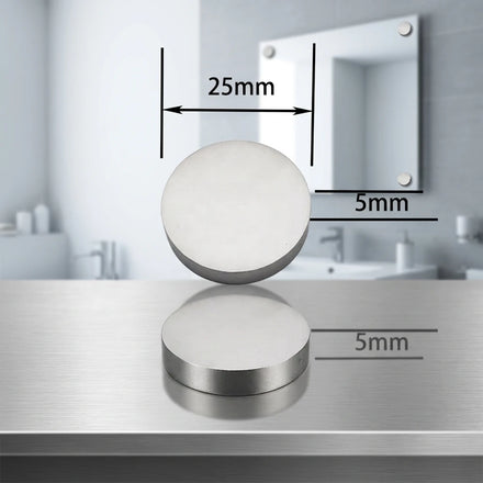 Factory Directly Bass Screw Head Caps Covers Satin Chromed for Mirror Signs Diameter 25mm