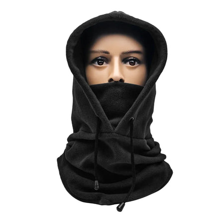 RIDERACE Cycling Cap Ski Winter Windproof Scarf for Outdoor Sports Bib Cold Padded Hood Full Face Mask Plush Warm Men Bike Hat