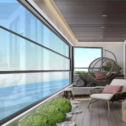 Upward Sliding Window Glass Screen Enclosures Balcony Window Patio Terrace and Balcony Smart Window