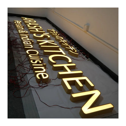 Sample Metallic Letter 12 Dc Neon Number Signs Hotel Outdoor Sign 3d Acrylic Lettering Advertising Led Signboard