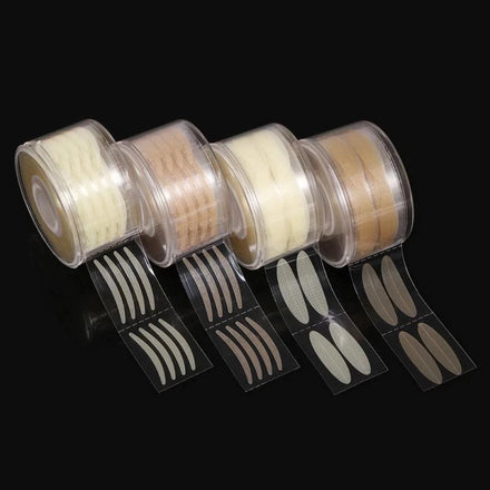 600 Pcs Double Eyelid Tape Eye Lift Strips Invisible Double Fold Clear Gray Eyelid Stickers Big Eyes Ladies Eye Makeup Tool