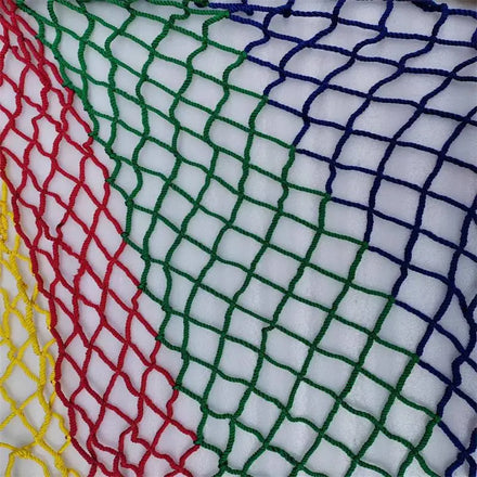 Hand-knitted Rainbow Indoor Safety Net with Alloy & PVC Materials 2.5m Width for Commercial Use in Shopping Malls Kindergartens