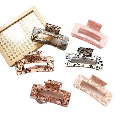 New Arrival Korean Women Large Size Leopard Print Acetate 13 cm Hair Claw Clips Fashion Shark Clips for Girls Hair Accessories