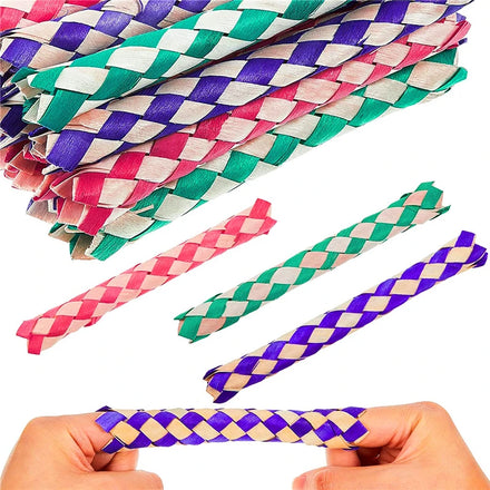 Chinese Bamboo Finger Traps Bird Chew Toy for Kids Birthday Party Favors Diwali & Ramadan Stuffers Bag Fillers