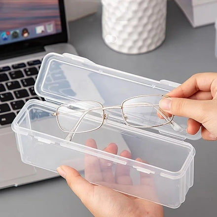 Transparent Sunglasses Eyeglasses Case Plastic Hard Glasses Box Crush Proof for Travel